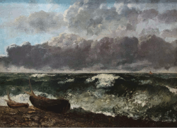 Gustave Courbet: Stürmische See oder Die Welle, 1870