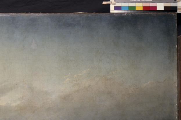 Caspar David Friedrich: Der Mönch am Meer, Ausschnitt