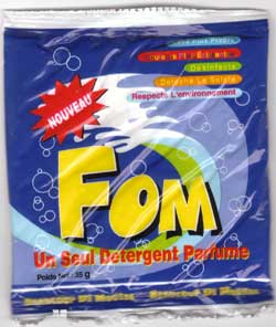 FOM. Waschmittelbriefchen, Indonesien