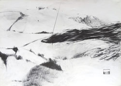 Walter Stach: Vorstudie zu „Landschaft ohne Namen“. 1984