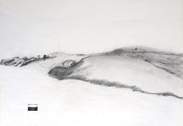 Walter Stach: Vorstudie zu „Landschaft ohne Namen“. 1984