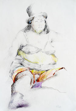 Walter Stach: Vorstudie zu "Lotte". 1969