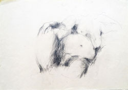 Walter Stach: Vorstudie zu "Lotte". 1969