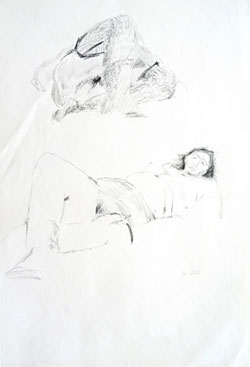 Walter Stach: Vorstudie zu "Lotte". 1969