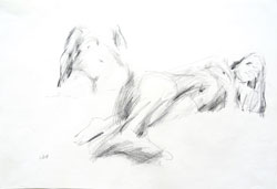 Walter Stach: Vorstudie zu "Lotte". 1969