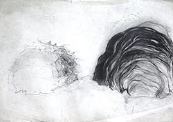 Walter Stach: Vorstudie zu
„Die Symplegaden“. Um 1985