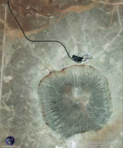 Barringer Meteor Crater. Arizona_2. Foto: DigitalGlobe