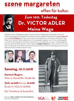 Victor Adler. 100. Todestag. Meine Wege