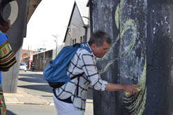 Molikeng, Nkosi, Stach: Mural Dialogue. 2016