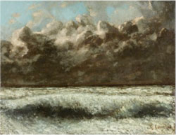Gustave Courbet, Vagues, « Paysage de Mer »The Wave. 1869