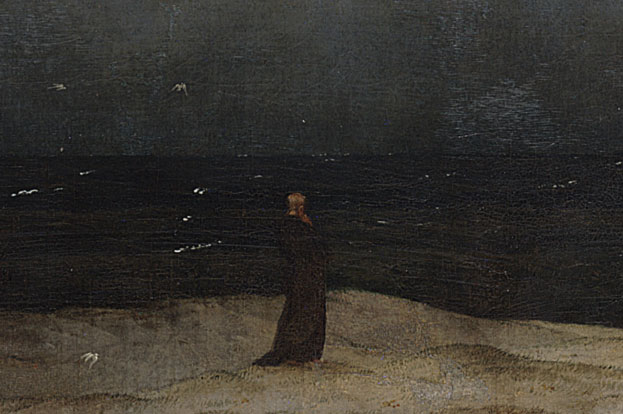 Caspar David Friedrich: Der Mönch am Meer, Ausschnitt