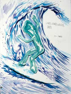 Raymond Pettibon, No Title (Lived, Loved, Wasted), 1998