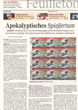 Apokalyptisches Spießertum, Tsunami-Gedenkmarke, Die Presse, 17. März 2007