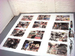 Walter Stach: Daily South African SUN – overpainted. 2009