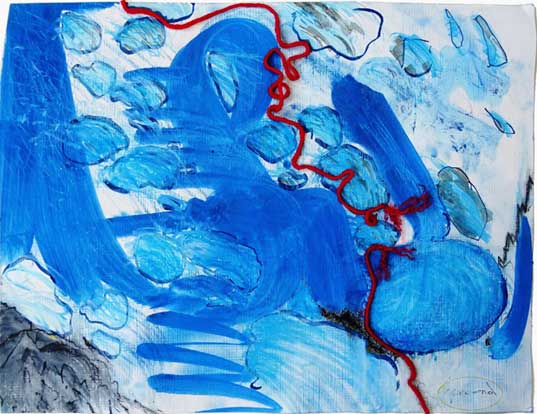 Walter Stach: for Monika S. Front of the painting. 2017