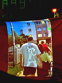 Marcus Neustetter / Walter Stach: Neurath in Margareten I. "Man with suitcase. Woman with backpack". 2025