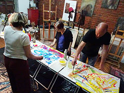 Painting Performance on Portugal : Chile (0 : 0 / (0 : 3)