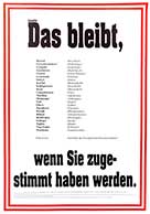 Das bleibt, wenn Sie zugestimmt haben werden.